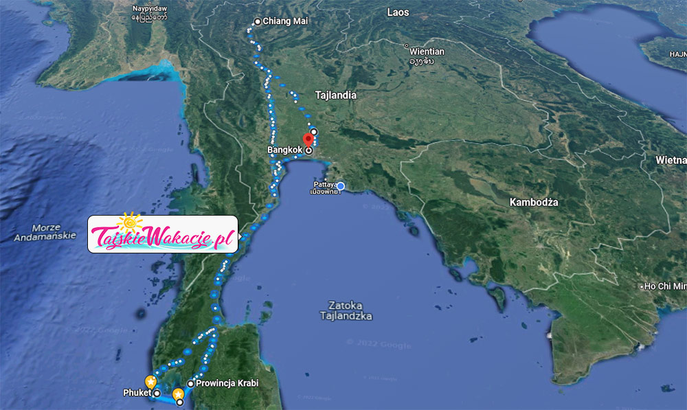 mapa-wyciezka-objazdowa---z-Chiang-Mai-i-Phuket