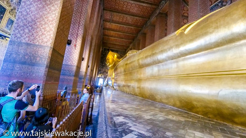 Bangkok Wat Pho śpiący budda